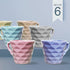 Diamond Multicolor Tea Cups (Set of 6) - The Earth Store - Cup Sets